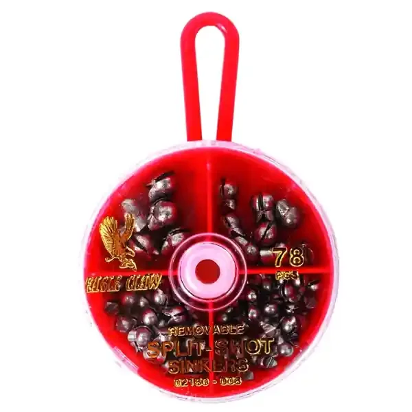 Eagle Claw Removable Split Shot Sinker Assortment. 02180H-008