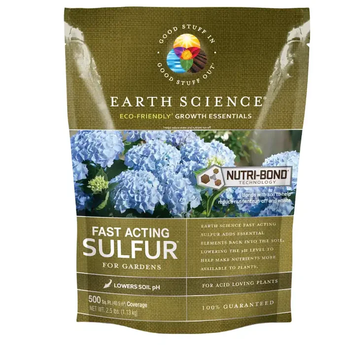 Earth Science Fast Acting Sulfer