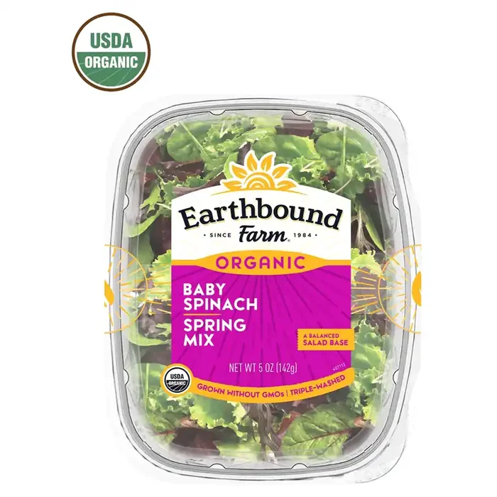 Earthbound Farm Organic Half & Half Baby Spinach and Spring Mix