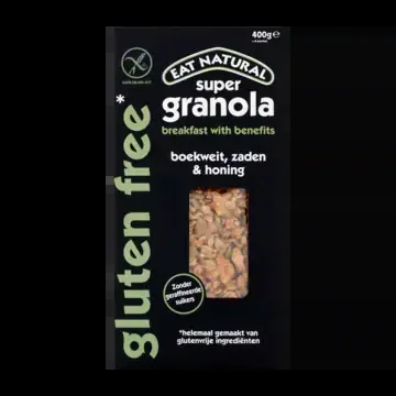 Eat Natural Super granola with buckwheat, seeds and honey