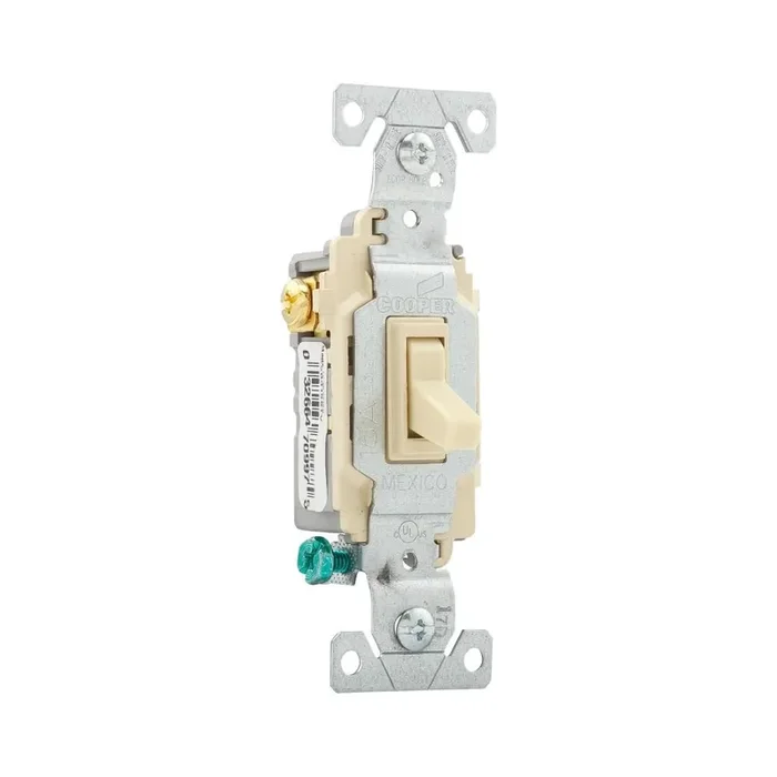 Eaton 15-amp 3-way Toggle Light Switch , Ivory