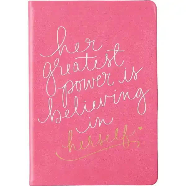 Eccolo Her Greatest Flexi Journal, 6″” X 8″”, 256 Pages, Hot Pink/White