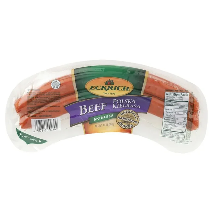 Eckrich Skinless Polska Kielbasa Beef Sausage