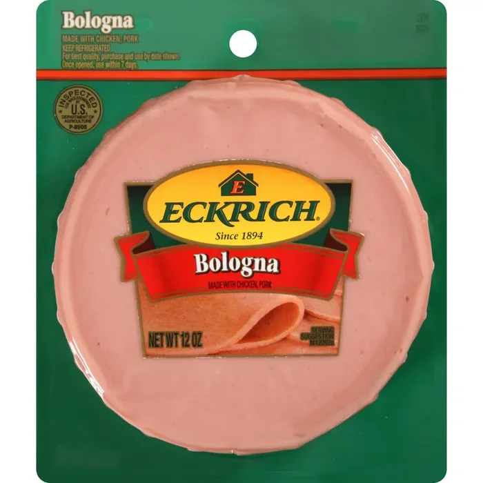 Eckrich Sliced Bologna Lunchmeat, 12 oz