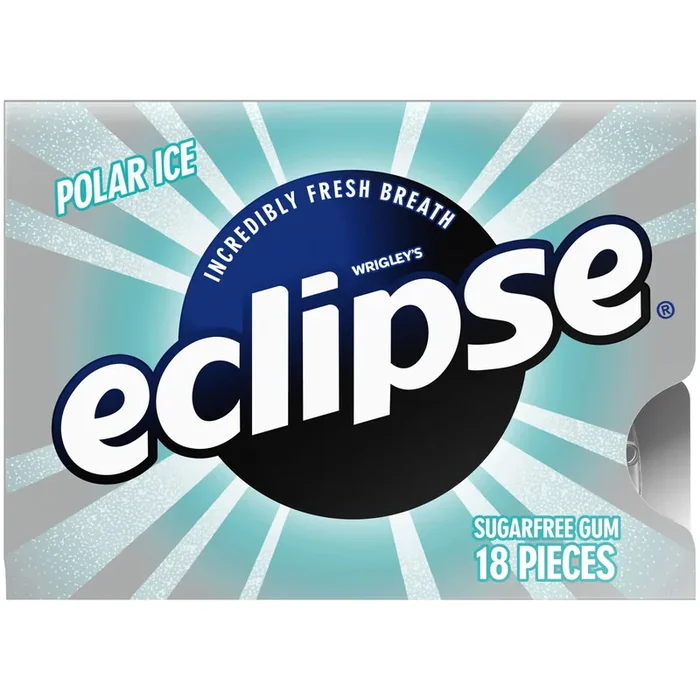 ECLIPSE Polar Ice Sugar Free Chewing Gum, Single Pack, 18 Piece
