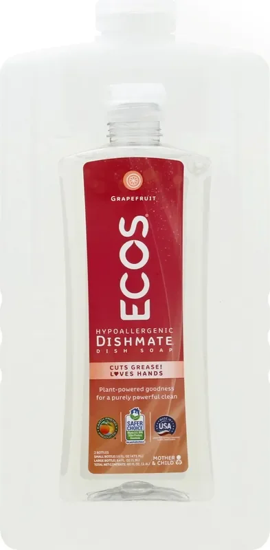ECOS Dishmate Grapefruit Dish Soap 2 ea