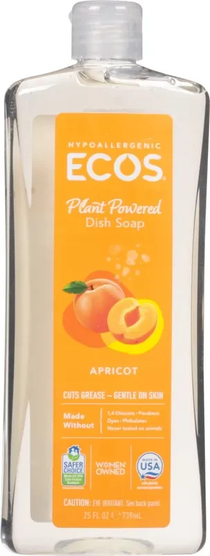 ECOS Plant Powered Apricot Dish Soap 25 fl oz
