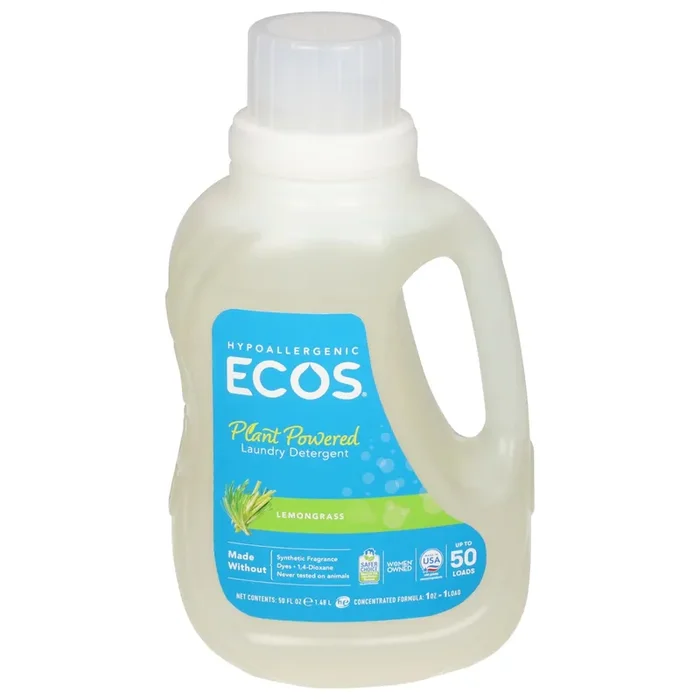 ECOS Plant Powered Lemongrass Laundry Detergent 50 fl oz