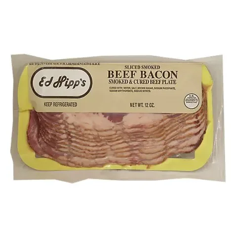 Ed Hipps Beef Bacon – 12 OZ