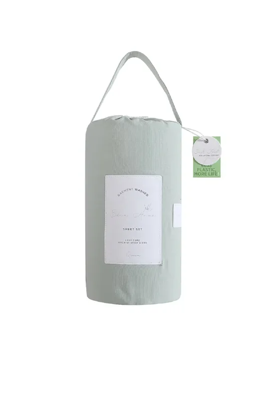 Eden Home Sheet Set, Queen, Solid Sage