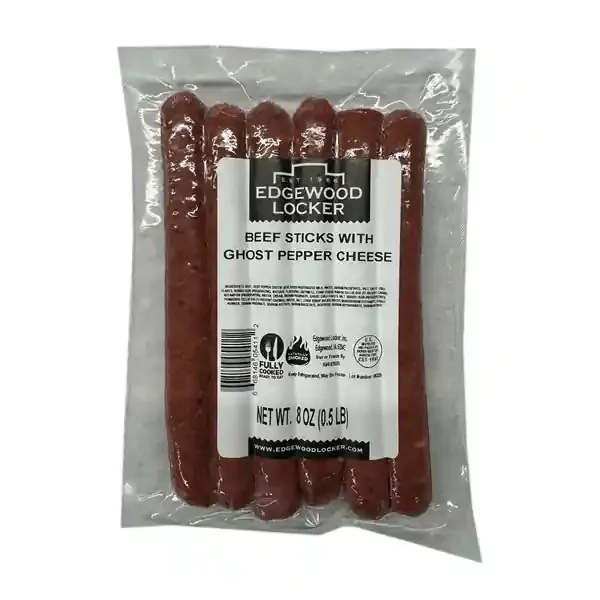Edgewood Locker Beef Sticks With Ghost Pepper Cheese