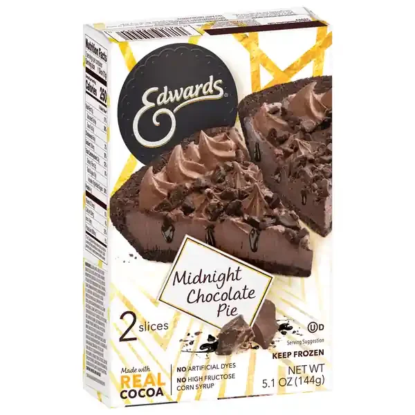 Edwards Pie, Midnight Chocolate, 2 Slices