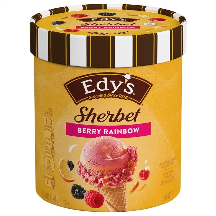 Edy‘s Berry Rainbow Sherbet 1.5 qt