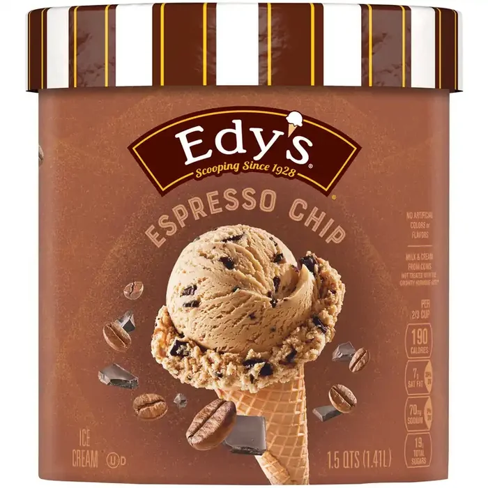 Edy‘S/Dreyer‘S Grand Espresso Chip Ice Cream, 1.5Qt
