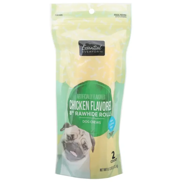 Ee Dog Bone Rawhide Rolls