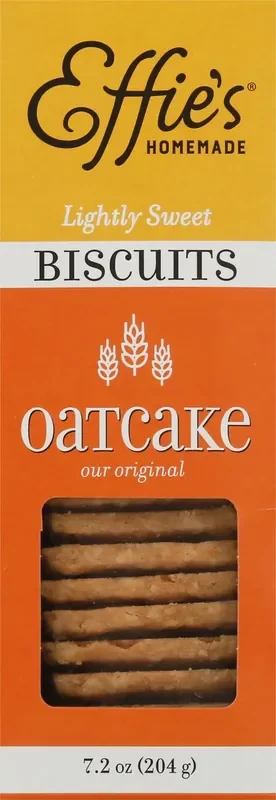 Effie‘s Homemade Lightly Sweet Oatcake Our Original Biscuits 7.2 oz Box