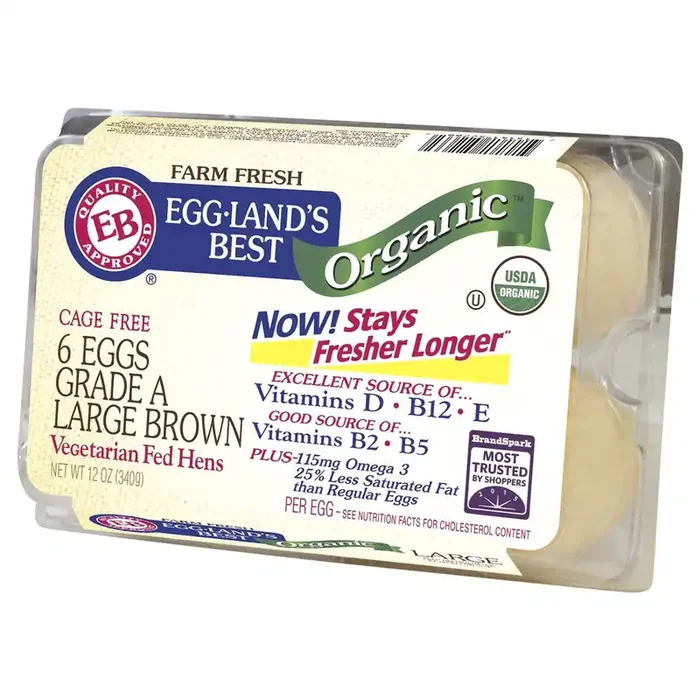 Eggland‘s Best Organic Large Brown Eggs – 6 ct