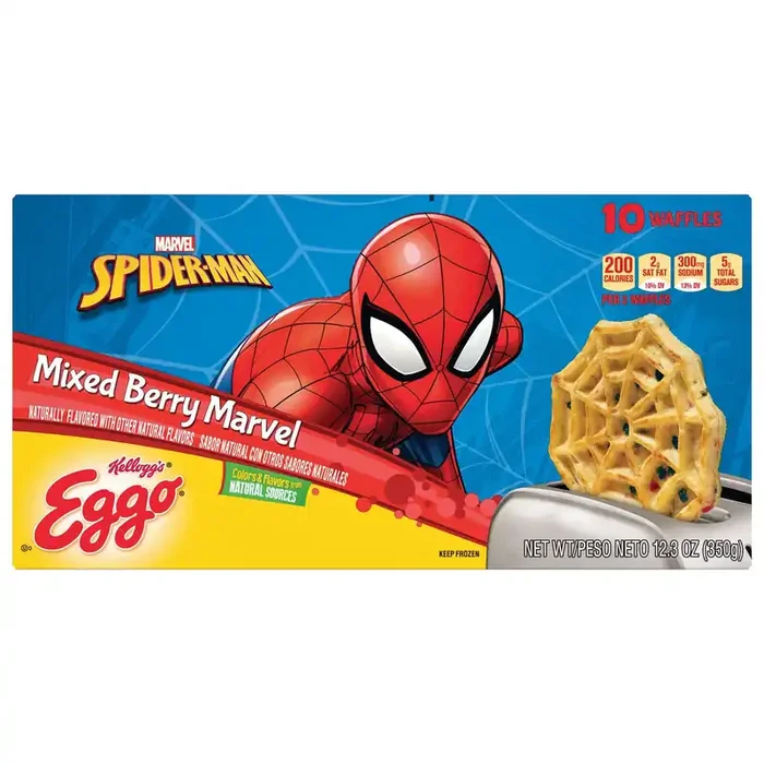 Eggo Marvel Spider-Man Mixed Berry Marvel Waffles 10 ea