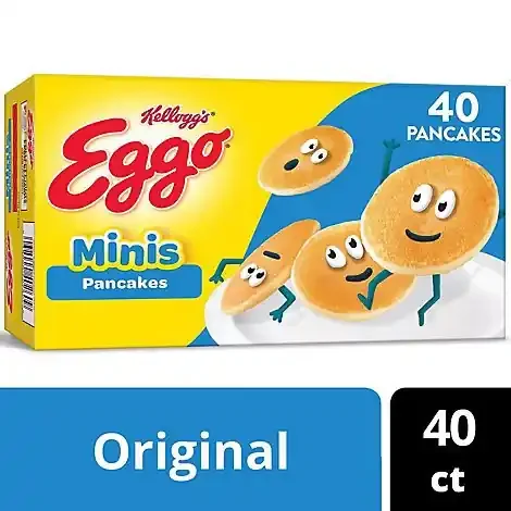 Eggo Minis Frozen Pancake Bites Original Frozen Breakfast 40 Count – 14.1 Oz