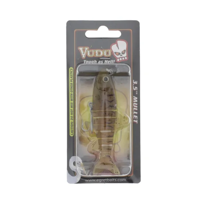 Egret Baits Vudu Mullet, 3.5″ Rootbeer