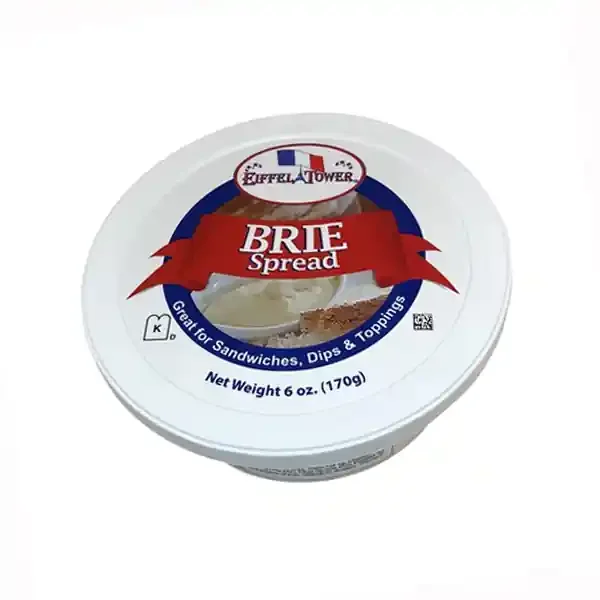 Eiffel Tower Plain Brie Cheese Spread, 6 Ounce
