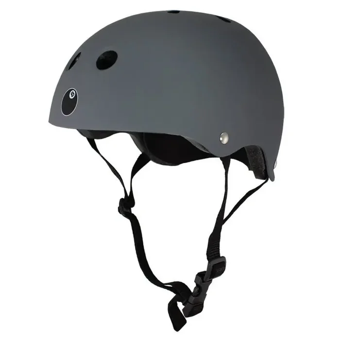 Eight Ball Kids‘ 8+ Helmet – Gun Metal Medium, Padded, Vented, Adjustable Strap