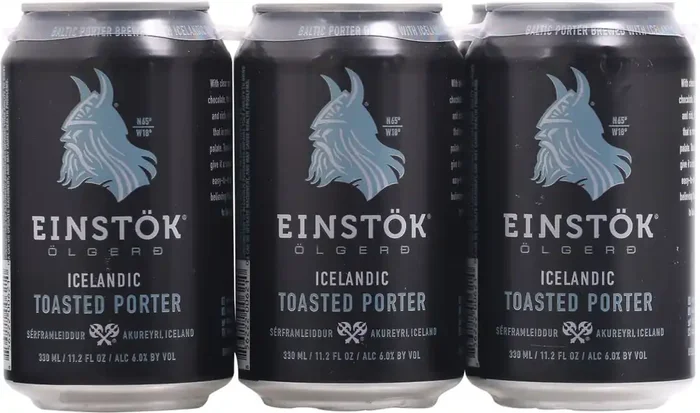 Einstok Olgerd Icelandic Toasted Porter Beer 6-330 ml Cans