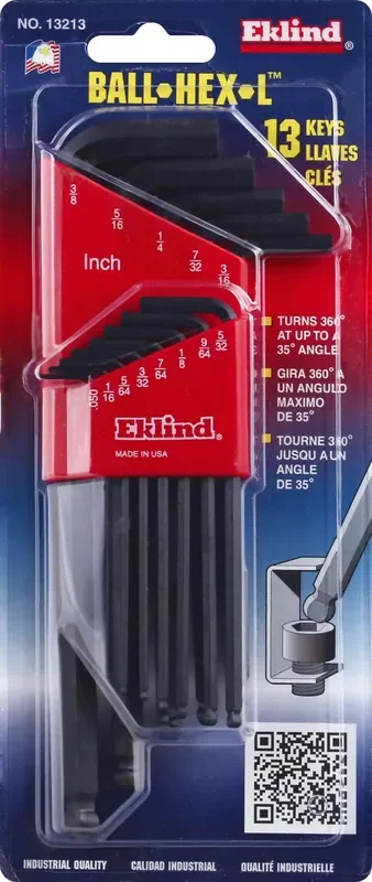 Eklind Ball-Hex-L Key Set 1 ea