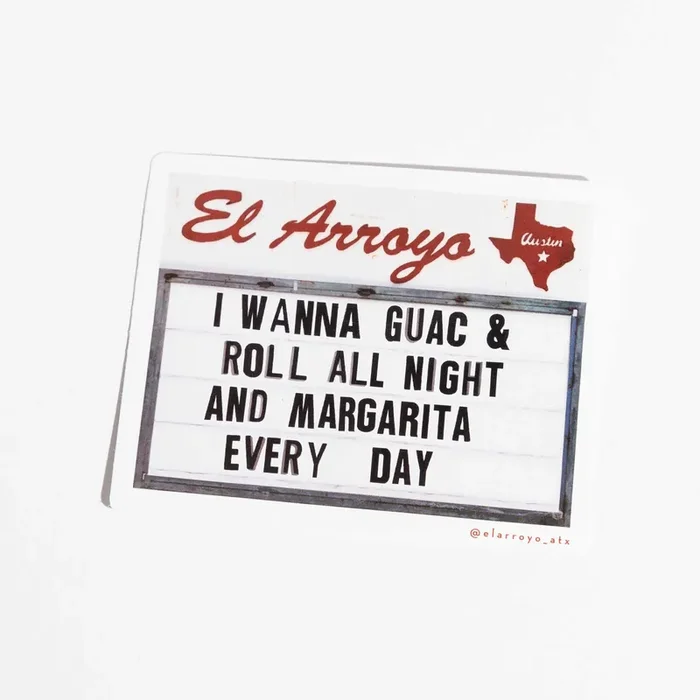 El Arroyo Guac & Roll Sticker
