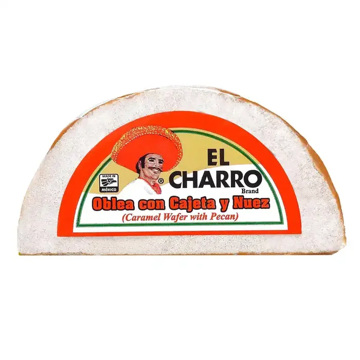El Charro Oblea Con Cajeta Y Nuez, Caramel Wafer With Pecan