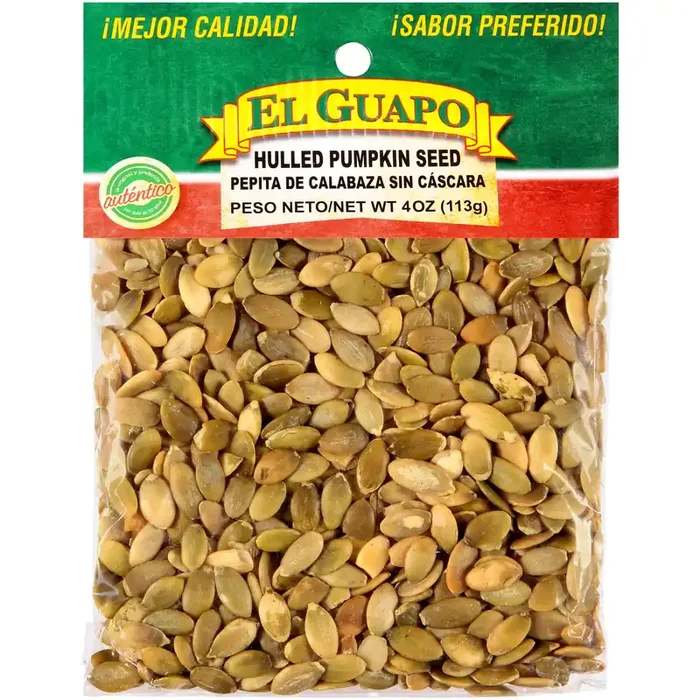 El Guapo Hulled Pumpkin Seed (Pepita de Calabaza Sin Cascara), 4 oz