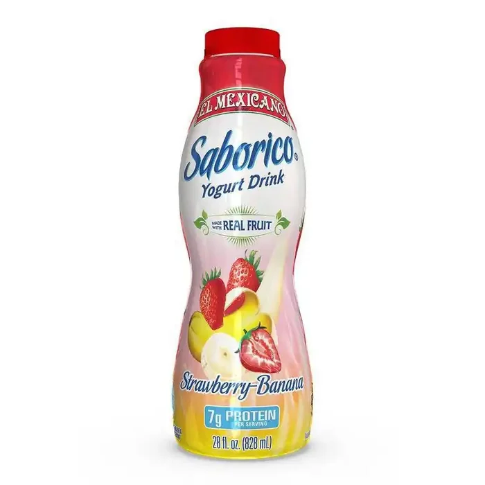 El Mexicano Saborico Strawberry Banana Yogurt Drink – 32 oz