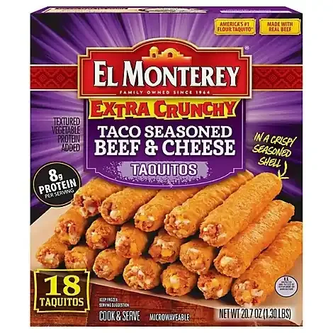 El Monterey Extra Crunchy Taco Beef Taquito – 20.7 oz