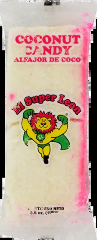 El Super Leon Dulce De Coco Bandera Candy