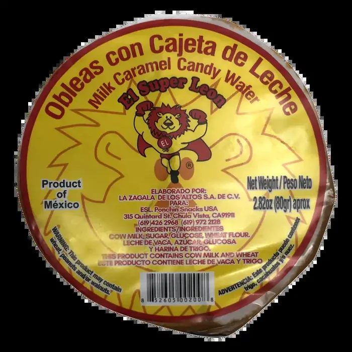 El Super Leon Obleas Con Cajeta de Leche – 2.82 oz