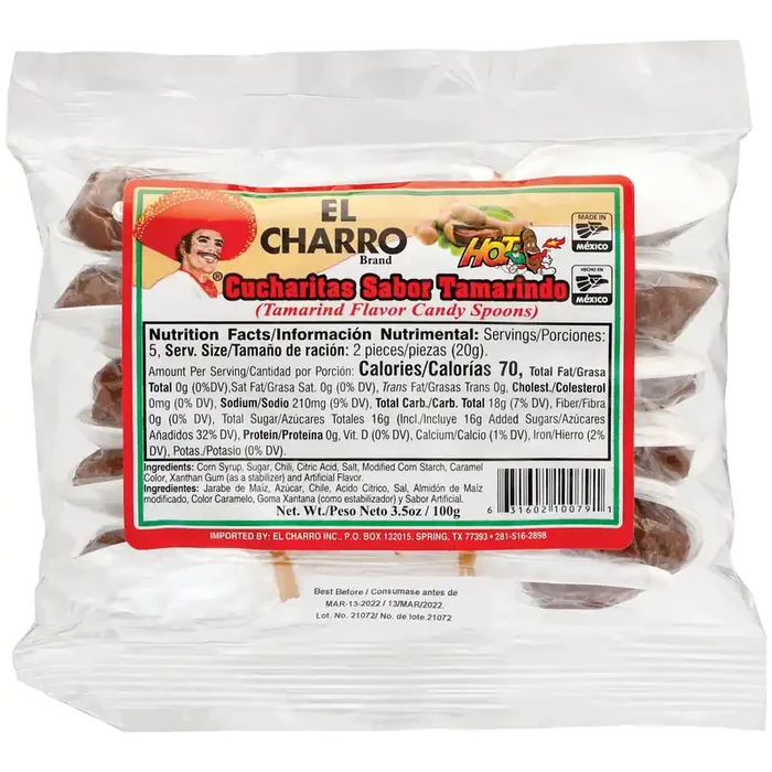 ElCharro Cucharitas Sabor Tamarindo