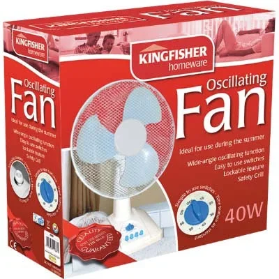 Electric Desk Fan 12″