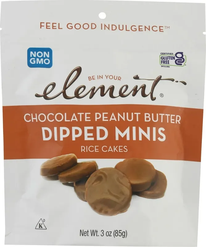 Element Rice Cake, Snack Peanut 3Oz
