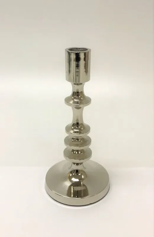 Elements Metal Silver Taper Holder 7IN