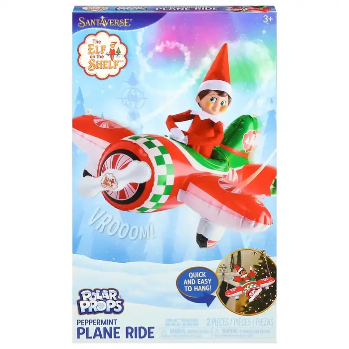 Elf on the Shelf Inflatable Peppermint Plane Ride