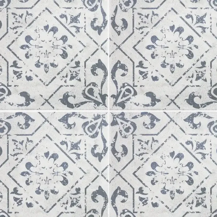 Elida Ceramica Cardoso Deco Squares 6-in x 6-in Matte Porcelain Encaustic Standard Floor and Wall Tile ( 0.24-sq ft Piece )