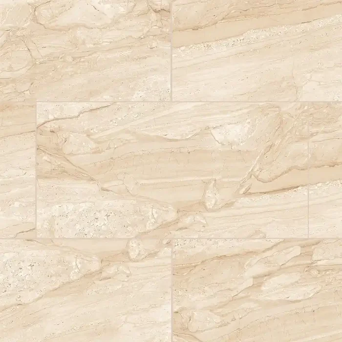 Elida Ceramica Champagne 24-in x 48-in Matte Porcelain Marble look Large format Floor and Wall Tile ( 7.75-sq ft Piece )