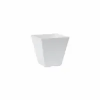 Ella Square 8″ Planter – White