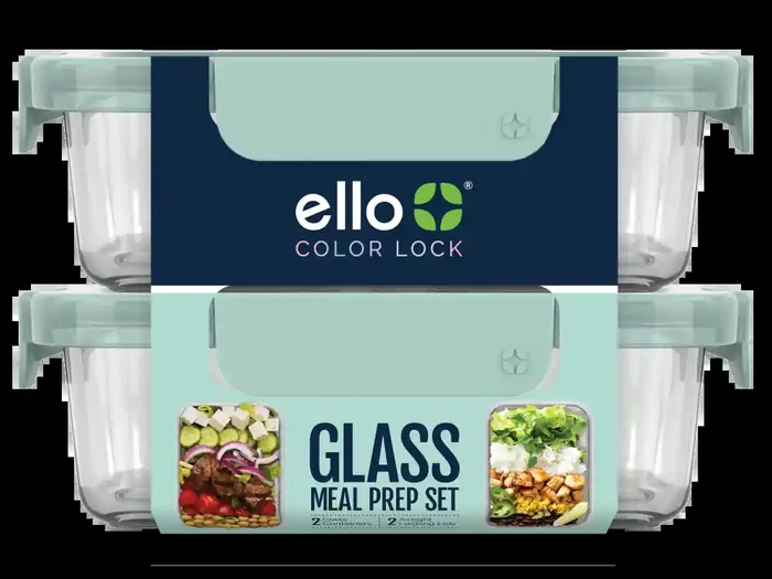 Ello Glass Meal Prep Set
