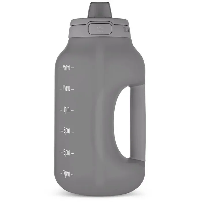 Ello Hydra 64oz Half Gallon Plastic Jug with Straw – Gray