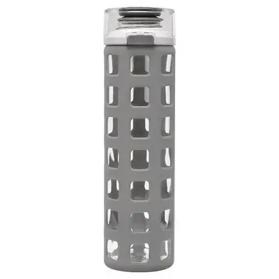 Ello Syndicate Glass Water Bottle – Grey