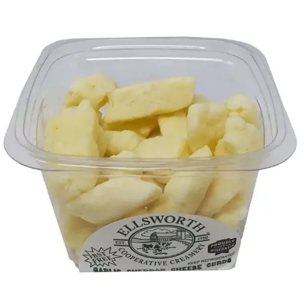 Ellsworth Cooperative Creamery Garlic Cheddar Cheese Curds