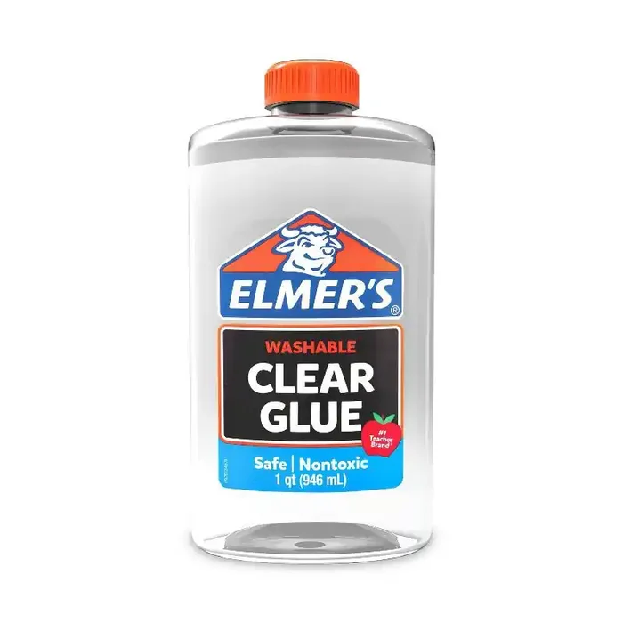 Elmer‘s 1qt Washable School Glue – Clear Non-Toxic Liquid Glue, Art & Stationery, Elmers Glue Bottle