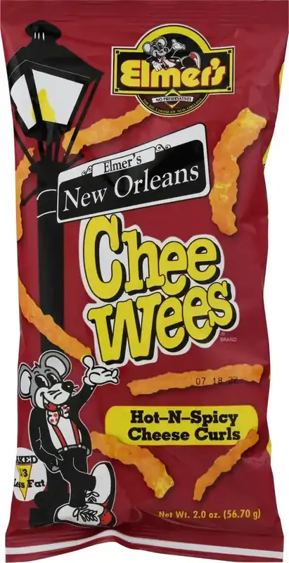 Elmer‘s CheeWees New Orleans Hot-N-Spicy Cheese Curls 2.0 oz