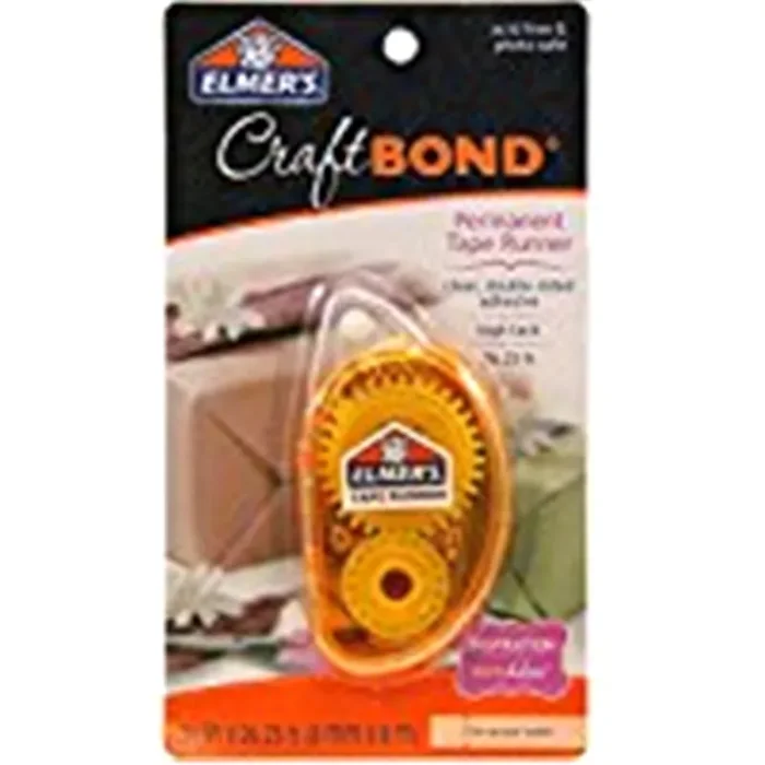 Elmer‘s CraftBond Permanent Tape Runner,.31-Inch by 26-1/4 Feet, Clear